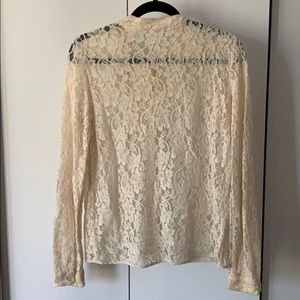 Wilfred Lace Button Down Blouse